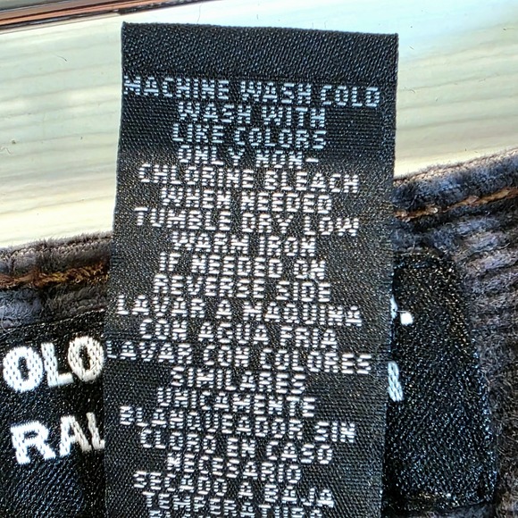 Polo Jeans Co Ralph Lauren Corduroy Pants Womens 12 x 32 Dark Gray Boot Mid-Rise - Picture 8 of 11